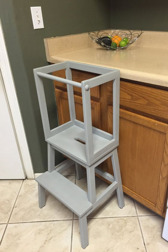 DIY Step Stool For Toddler
 Montessori Kitchen Helper Toddler Tower Step Stool