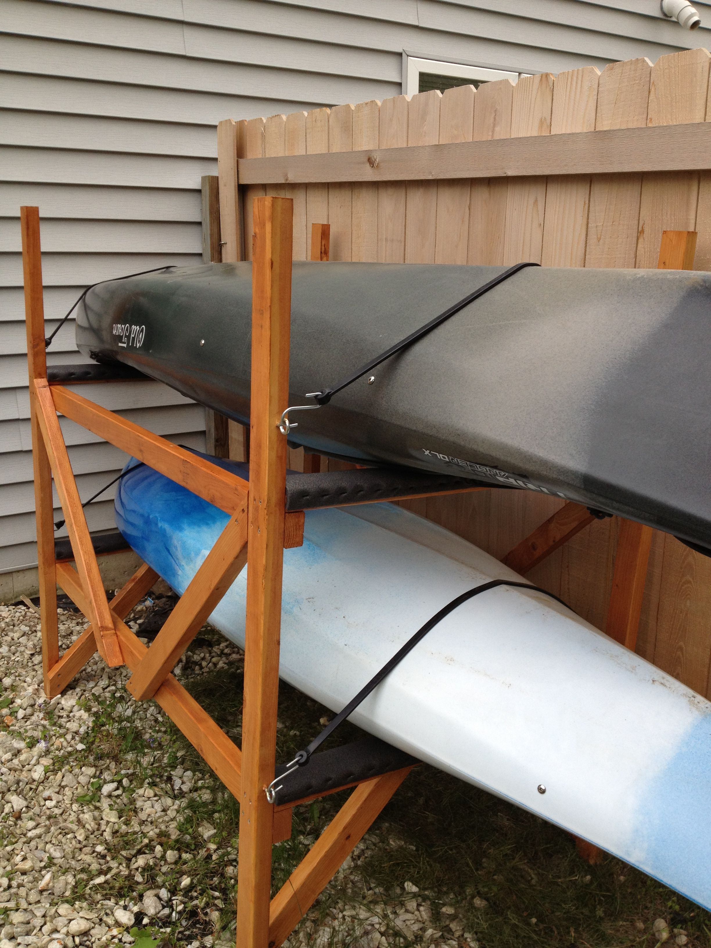 DIY Storage Rack
 DIY Kayak Rack Kayaks & Canoes Pinterest