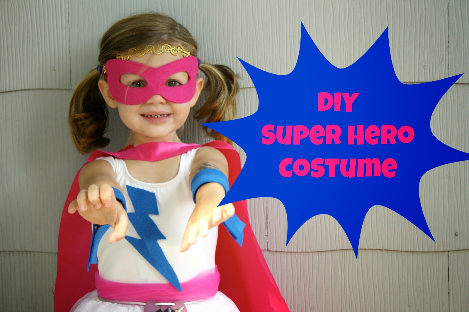 DIY Superhero Costumes
 DIY Super Hero Costume For Girls The Chirping Moms