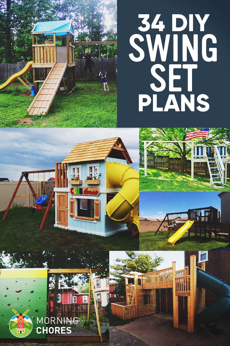 DIY Swing Set Plans
 34 Free DIY Swing Set Plans for Your Kids Fun Backyard