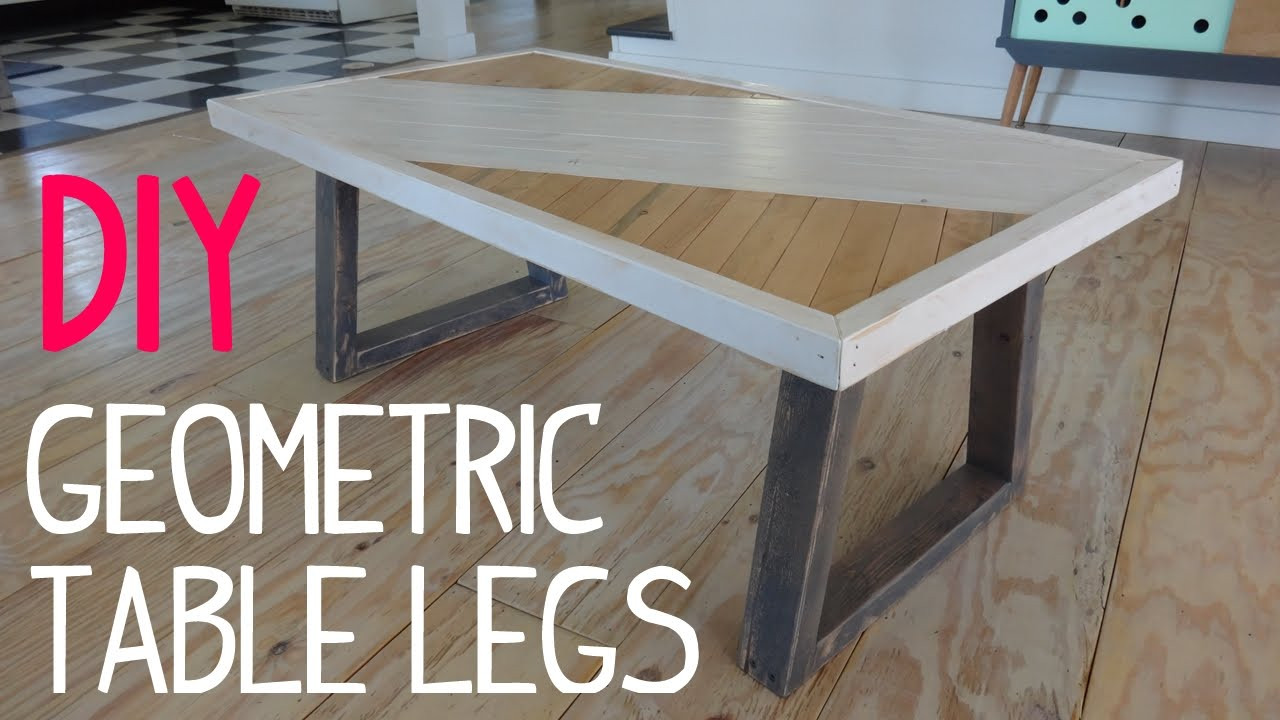 DIY Table Legs Wood
 DIY Modern Geometric Table Legs