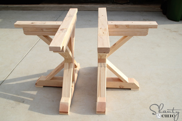 DIY Table Legs Wood
 Restoration Hardware Inspired Dining Table for $110