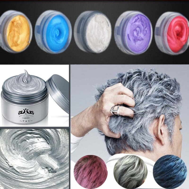 DIY Temporary Hair Dye
 DIY Super Dye Disposable Light Gray Hair Cream Color