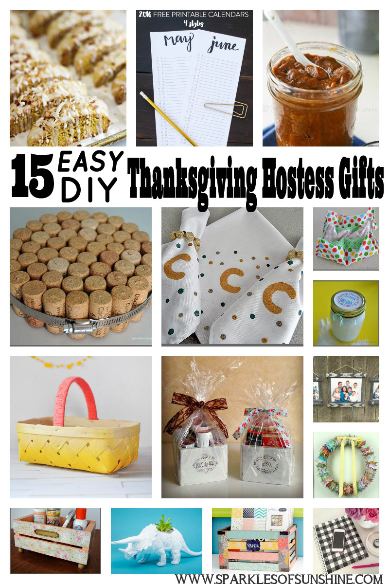 DIY Thanksgiving Gifts
 15 Easy DIY Thanksgiving Hostess Gifts Sparkles of Sunshine