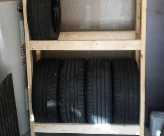 DIY Tire Rack
 Bench Guide Diy tire rack for garage