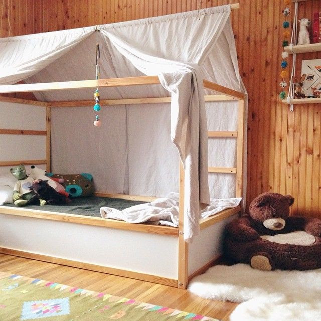 DIY Toddler Bed Tent
 6 Ways to Customize the Ikea Kura Bed Petit & Small