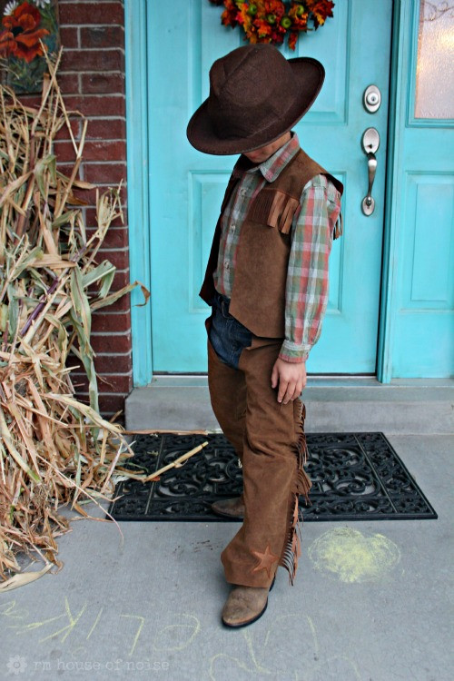 DIY Toddler Cowboy Costume
 House of Noise I mean boys DIY Kids Costume Cowboy