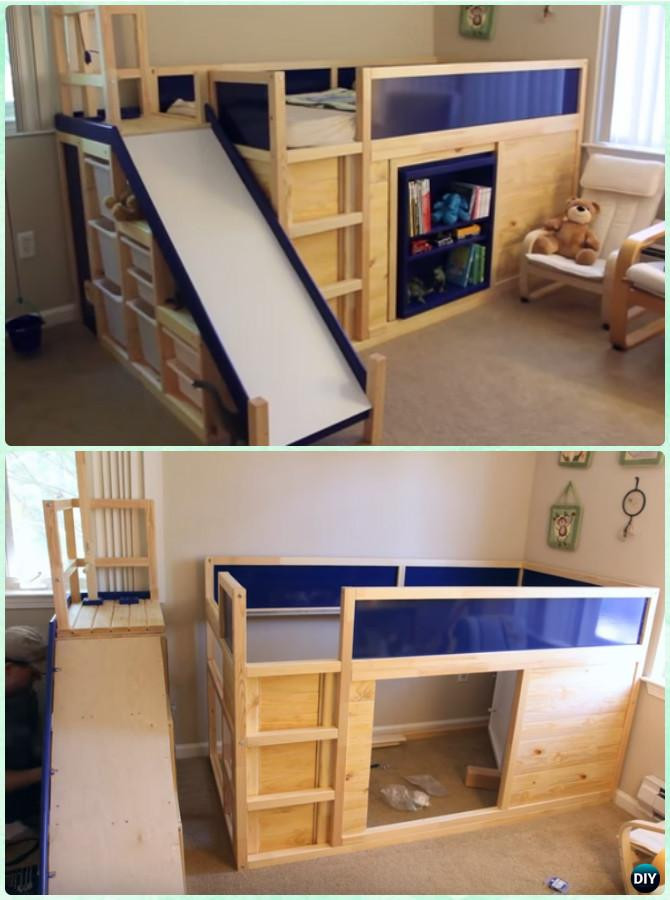 DIY Toddler Loft Bed
 DIY Kids Bunk Bed Free Plans [Picture Instructions]