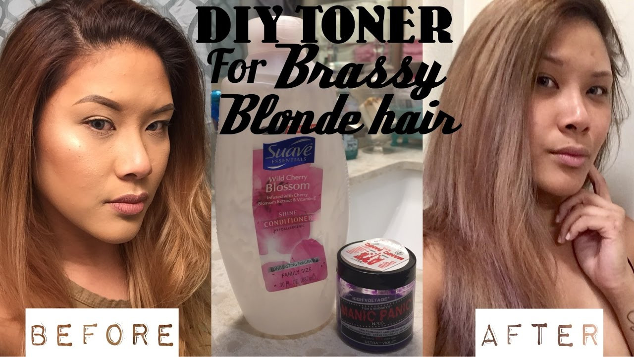 DIY Toner For Blonde Hair
 DIY HAIR TONER for Brassy Blonde Hair DEMO