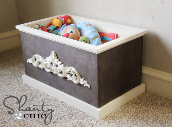 DIY Toy Box Ideas
 DIY Wood Toy Box or Blanket Box Shanty 2 Chic