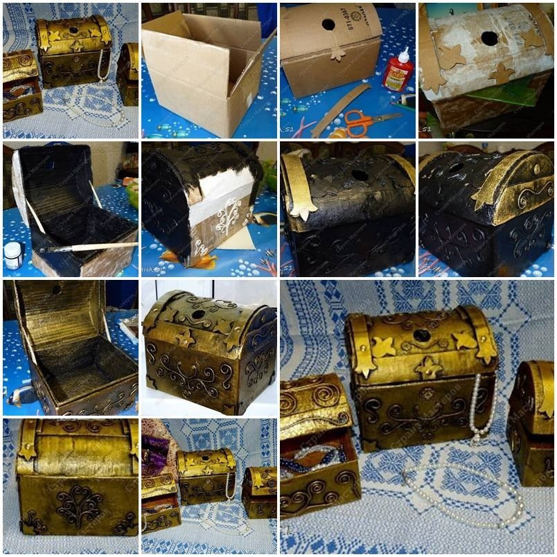 DIY Treasure Box
 DIY Cardboard Jewelry Treasure Box