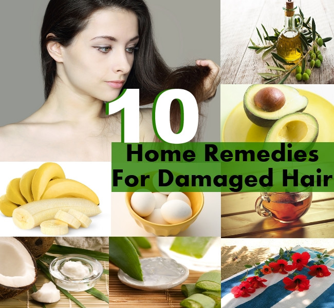 DIY Treatment For Damaged Hair
 Top 10 Home Reme s For Damaged Hair