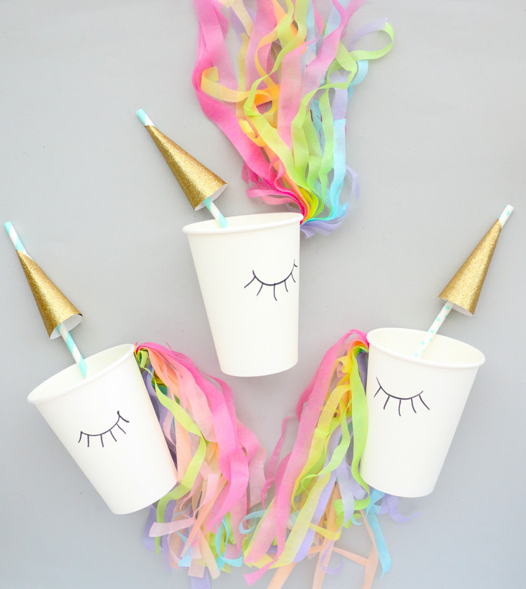 Diy Unicorn Party Ideas
 DIY Unicorn Party Cups Step by Step Consumer Crafts