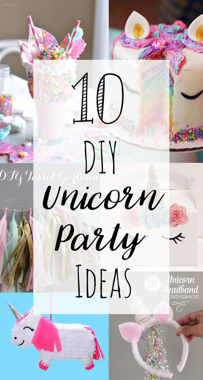 Diy Unicorn Party Ideas
 Aug 5 10 DIY Unicorn Party Ideas Party Prep