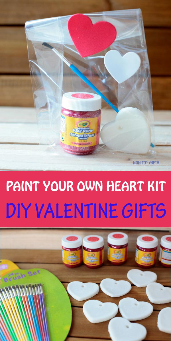 DIY Valentines Gifts For Kids
 Paint your own heart DIY Valentine ts for kids