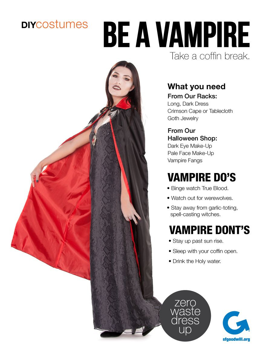 DIY Vampire Costume
 Vampire Do s and Don ts for Halloween Cute tips from
