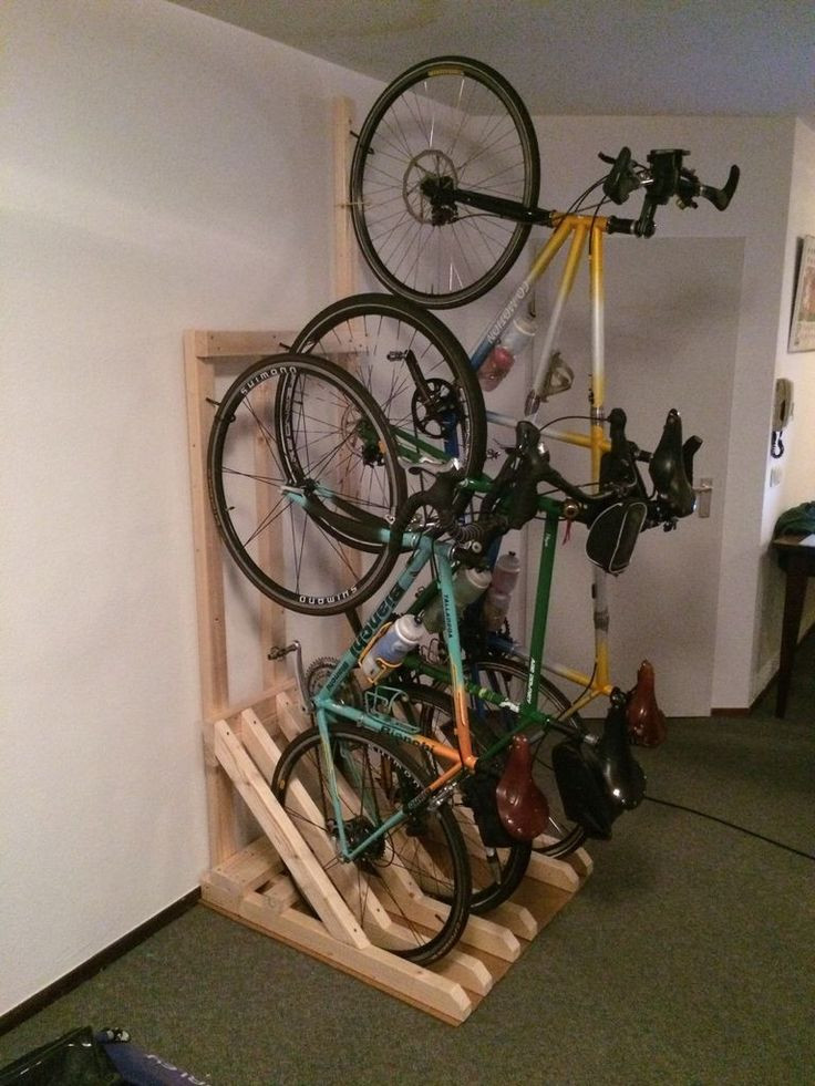 DIY Vertical Bike Rack
 25 best ideas about Vertical bike rack on Pinterest