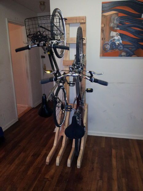 DIY Vertical Bike Rack
 Best 25 Vertical bike rack ideas on Pinterest