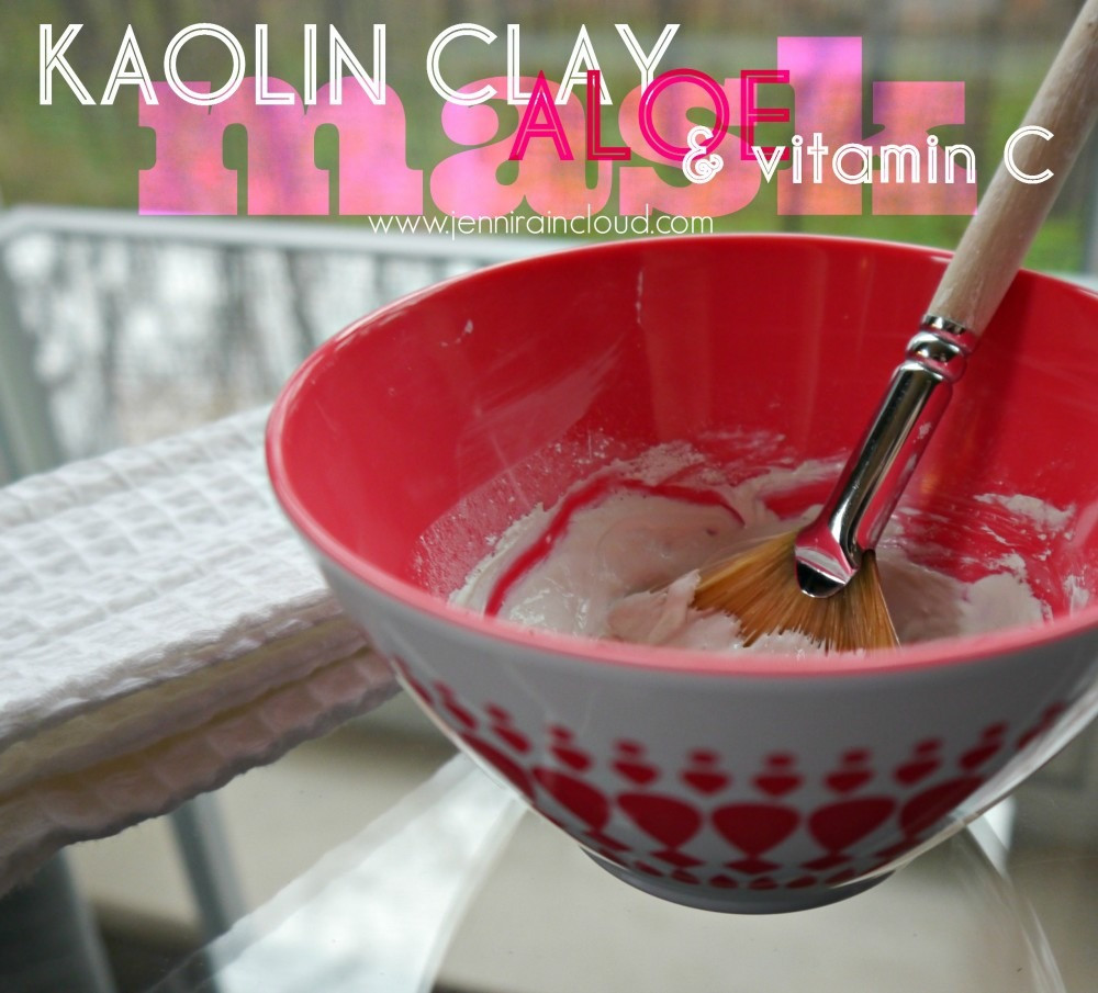 DIY Vitamin C Mask
 Kaolin Clay & Aloe Mask with Vitamin C Jenni Raincloud