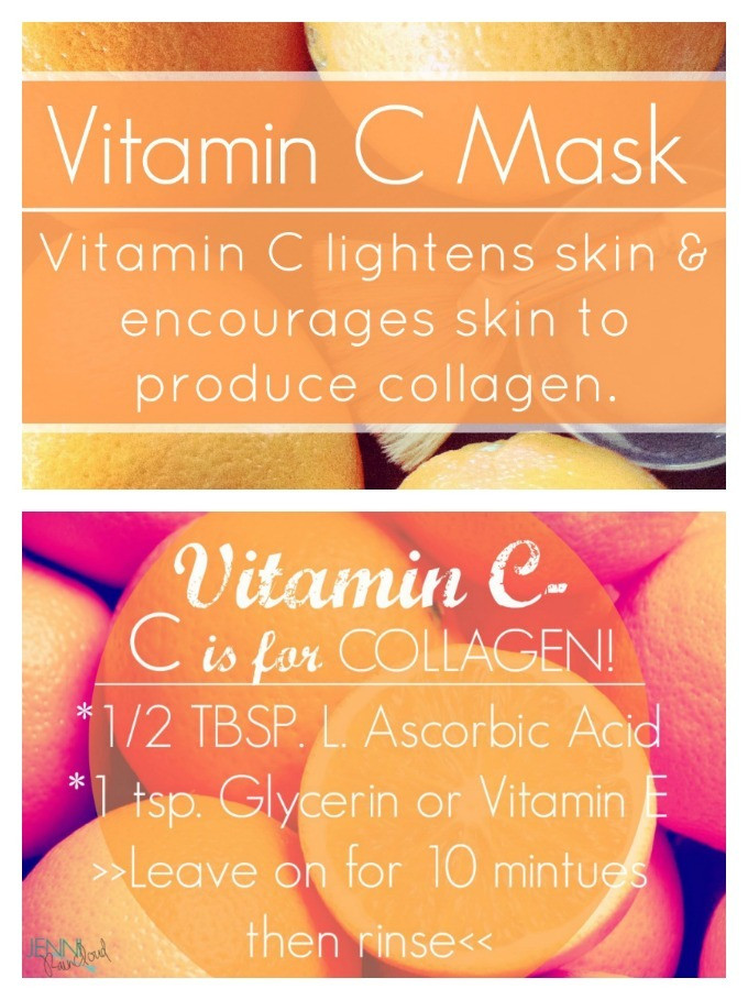DIY Vitamin C Mask
 Vitamin C mask Jenni Raincloud