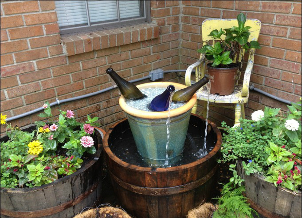 DIY Water Fountain Outdoor
 DIY Garden Fountain Ideas