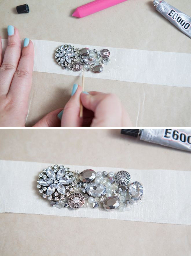 DIY Wedding Belts
 Learn how to make this chic DIY rhinestone bridal sash