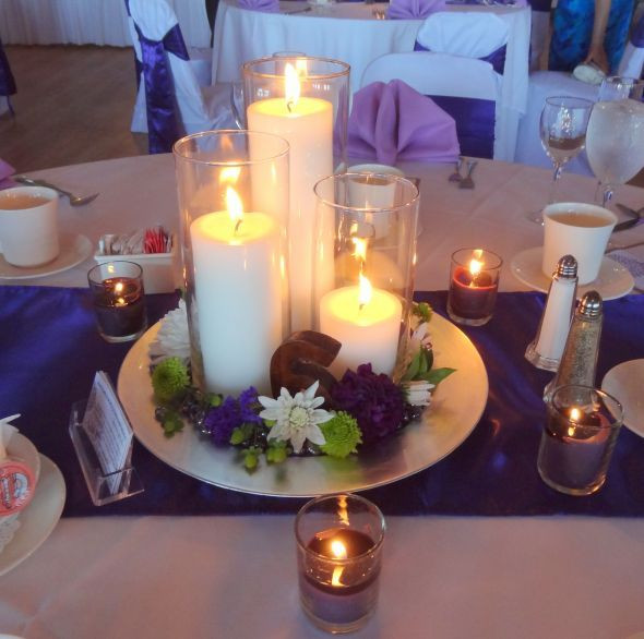 DIY Wedding Centerpieces Without Flowers
 Our simple candle centerpiece wedding Centerpieces