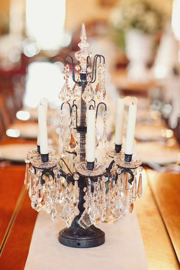 DIY Wedding Chandelier
 diy Wedding Crafts Chandelier Candle Centerpiece
