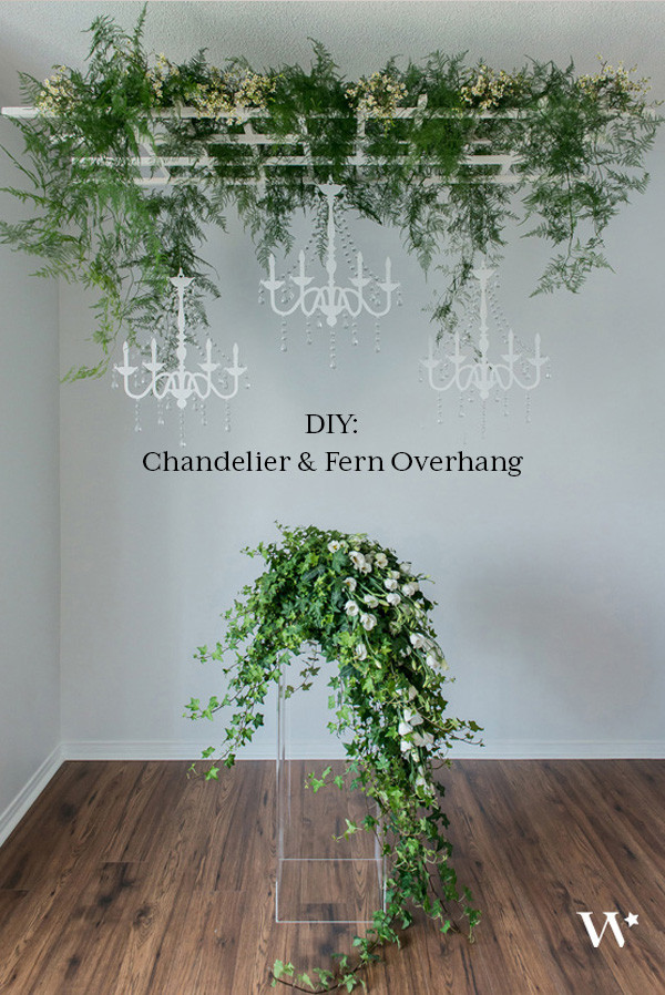 DIY Wedding Chandelier
 DIY Wedding Wednesday Pretty Wild – A Chandelier & Fern