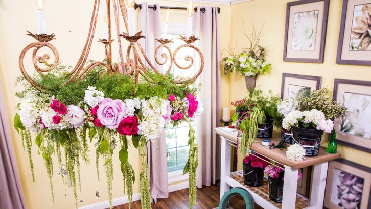 DIY Wedding Chandelier
 DIY Wedding Flower Chandelier Home & Family