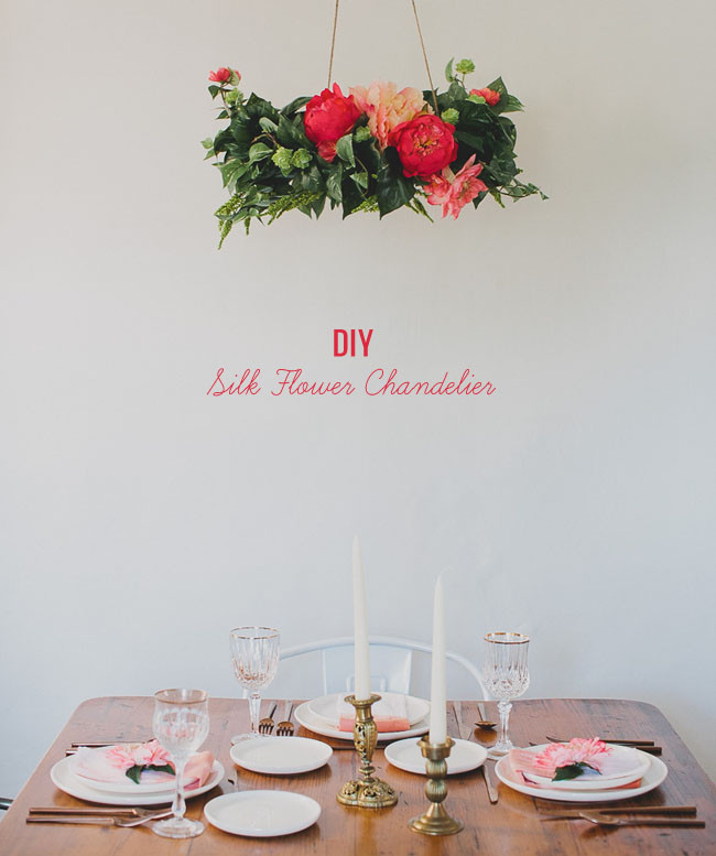 DIY Wedding Chandelier
 DIY Silk Flower Chandelier