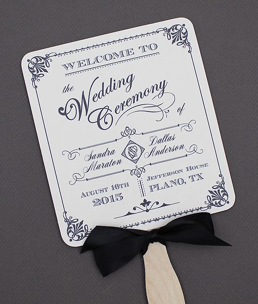 DIY Wedding Fan
 Pin by Download & Print on DIY Wedding Programs
