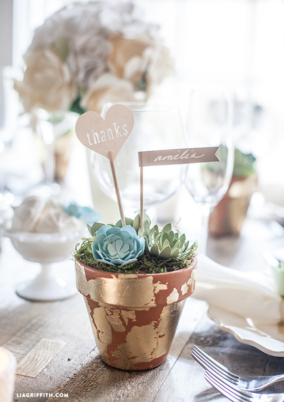 DIY Wedding Favors
 DIY Wedding Favors Paper Succulent Pots Lia Griffith