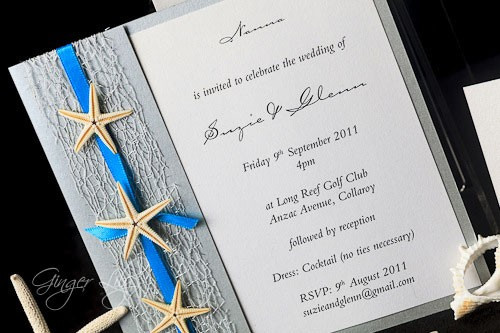 DIY Wedding Invitations Kits
 Beach Wedding Invitation DIY Kit Urban Starfish SILVER