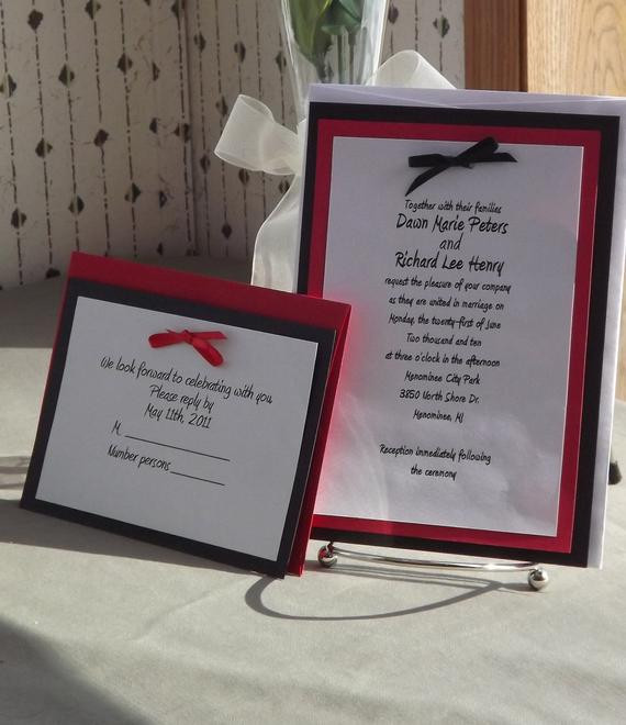DIY Wedding Invitations Kits
 SALE DIY Wedding Invitation Kits with Invitations RSVP and