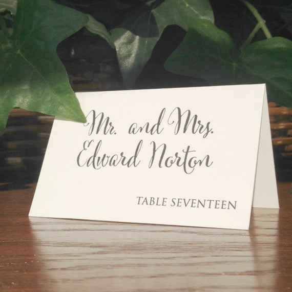 DIY Wedding Place Cards
 Wedding Place Cards Escort Cards Weddings Rustic Place
