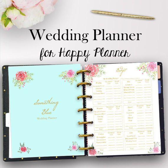 DIY Wedding Planner Book
 Happy Planner Wedding Inserts Wedding Planner Printable