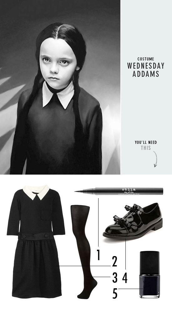 DIY Wednesday Addams Costume
 Wednesday Adams Costume on Pinterest