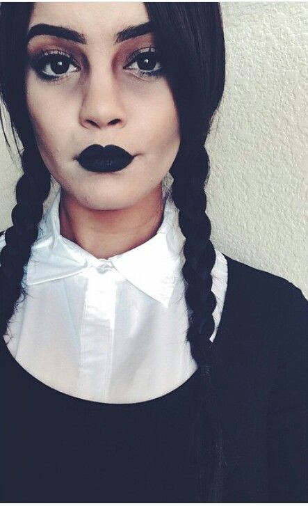 DIY Wednesday Addams Costume
 Wednesday Addams Halloween Costume Wig Dress All Black