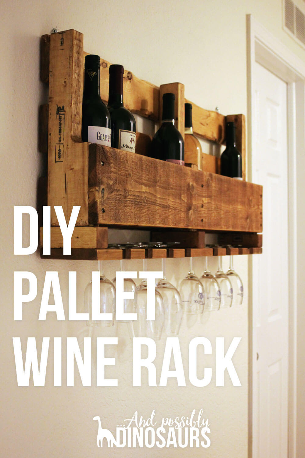DIY Wine Rack Pallet
 DIY Wine Rack from a Pallet And Possibly Dinosaurs