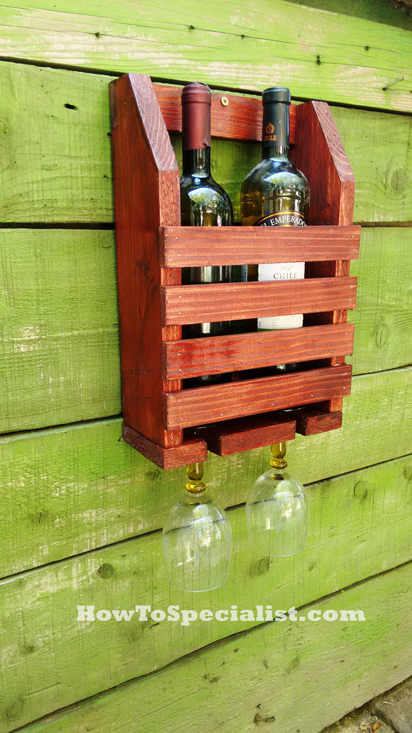 DIY Wine Rack Plans
 How to Build a Wine Shelf with Glass Rack