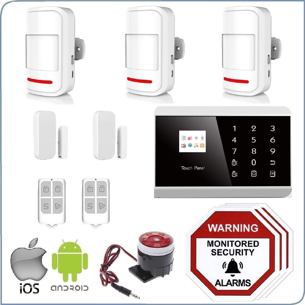DIY Wireless Home Security
 Wireless Home Security DIY Burglar House Alarm System 3G
