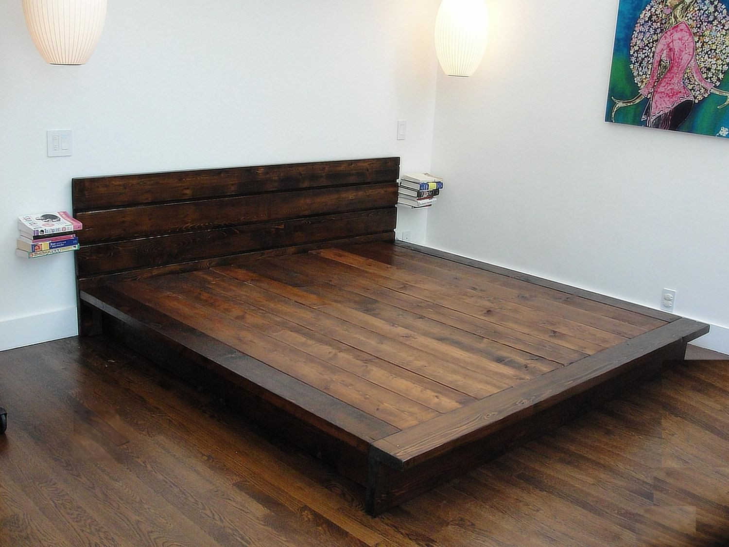 DIY Wood Beds
 reclaimed wood platform bed rustic modern bed by wearemfeo