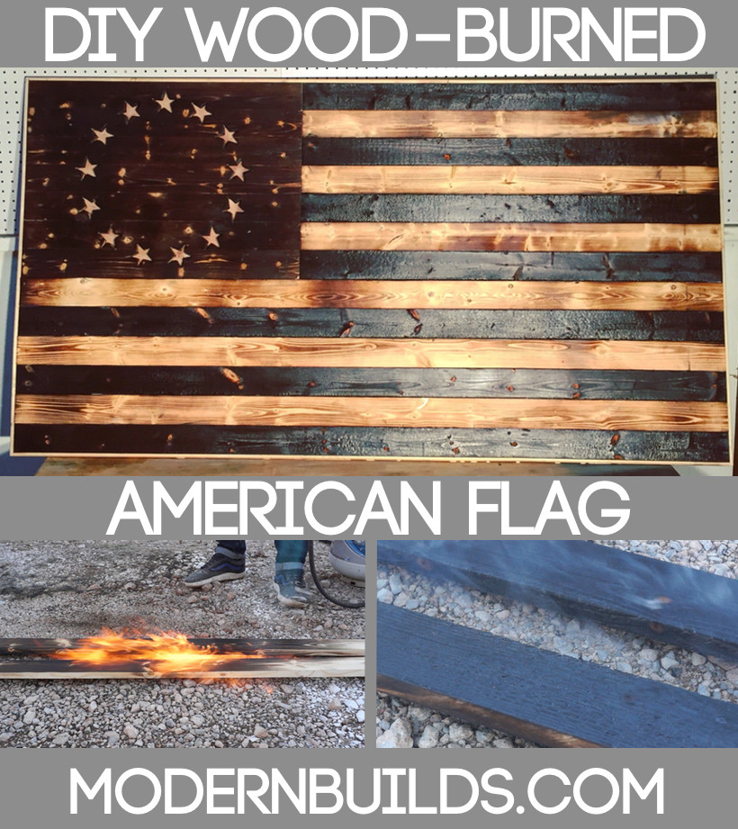 DIY Wood Burned American Flag
 DIY WOOD BURNED AMERICAN FLAG — Modern Builds