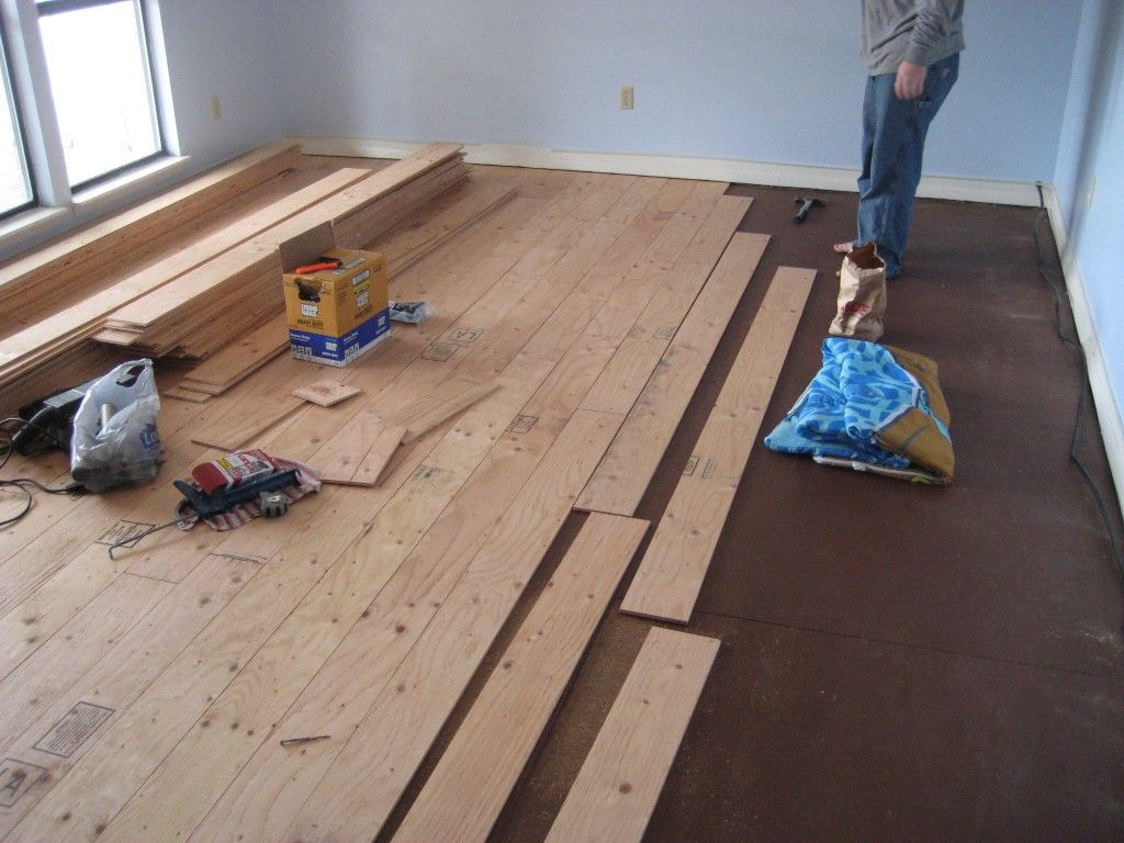 DIY Wood Floor
 Real Wood Floors Made From Plywood For the Home