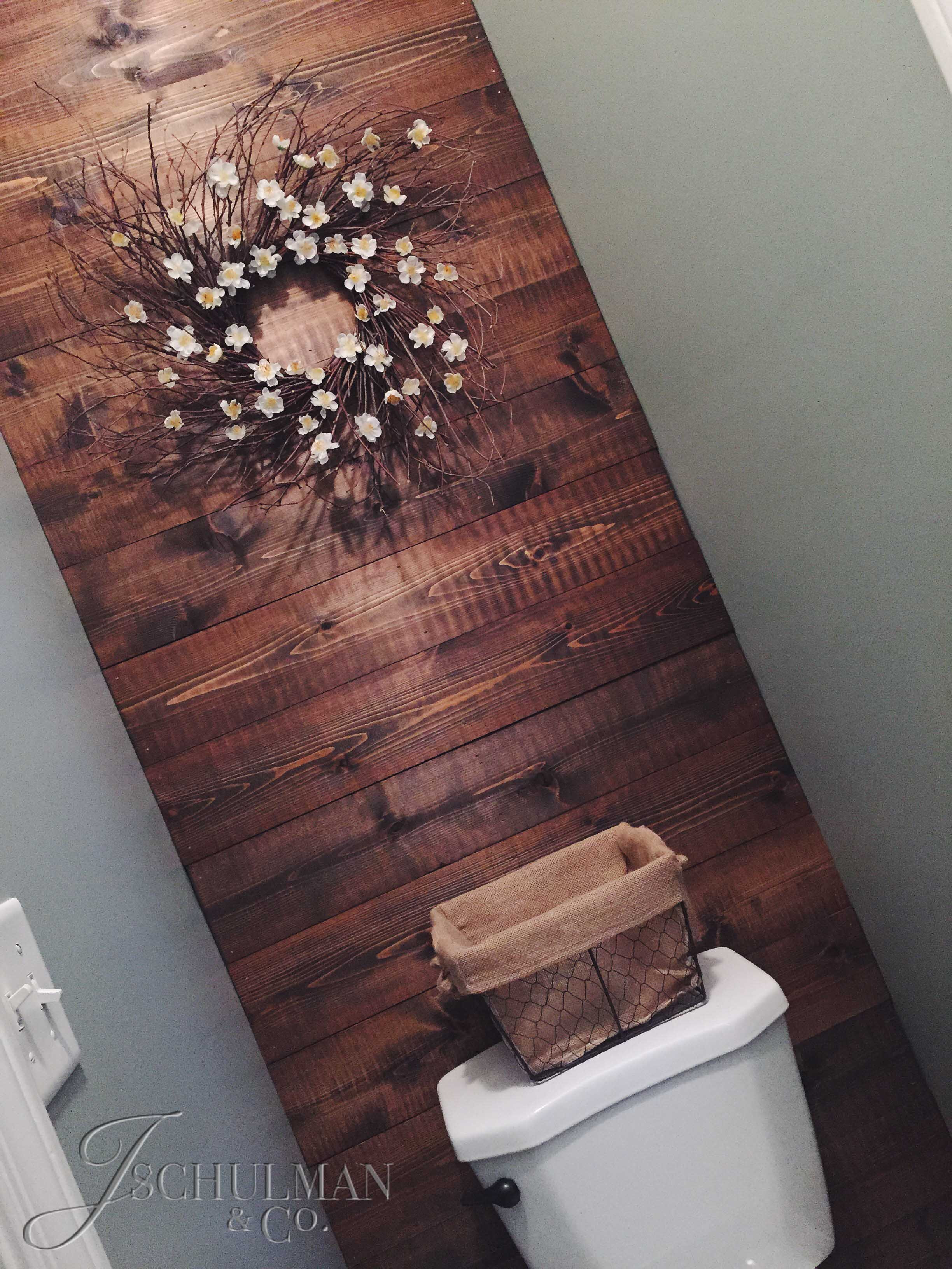 DIY Wood Panel Wall
 DIY Wood Panel Bathroom Accent Wall – J Schulman & Co