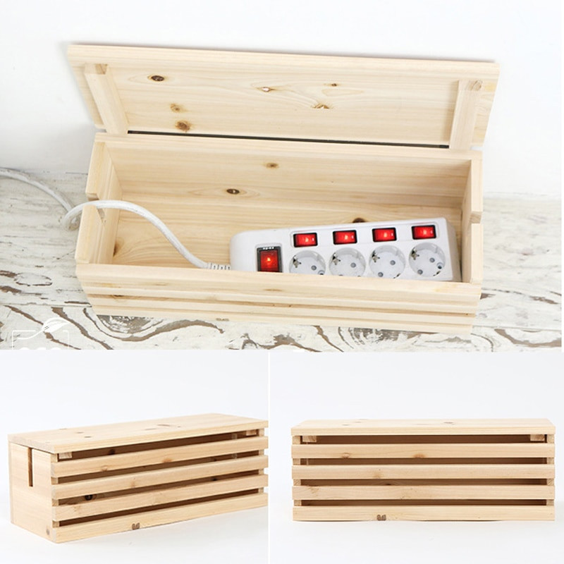 DIY Wood Storage Boxes
 2017 New Rectangular Cable Storage Box Wire DIY Wood Cable