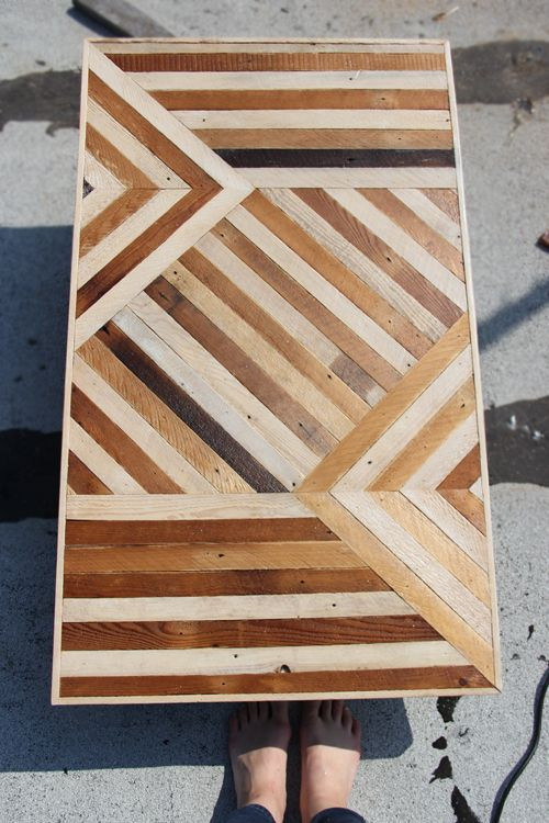 DIY Wood Table Top Ideas
 25 best ideas about Chevron Table on Pinterest