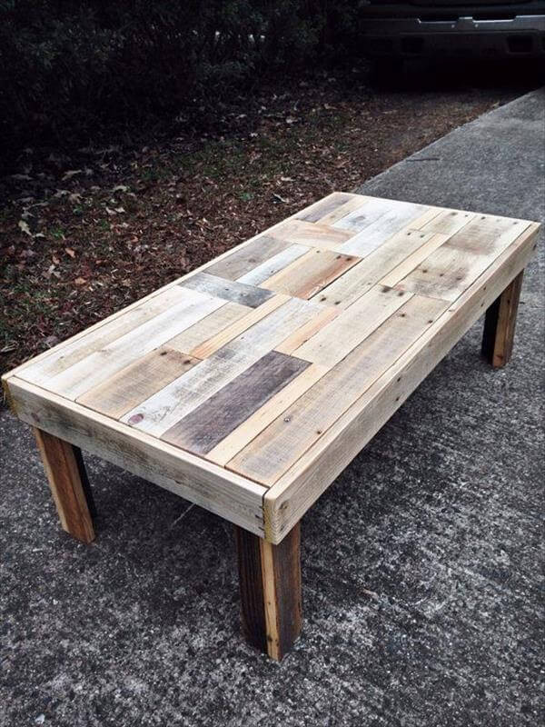 DIY Wood Table Top Ideas
 12 DIY Antique Wood Pallet Coffee Table Ideas