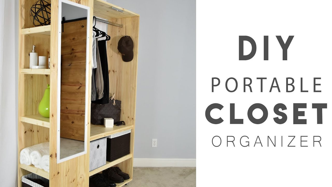 DIY Wooden Closet Organizer
 DIY PORTABLE CLOSET Organizer
